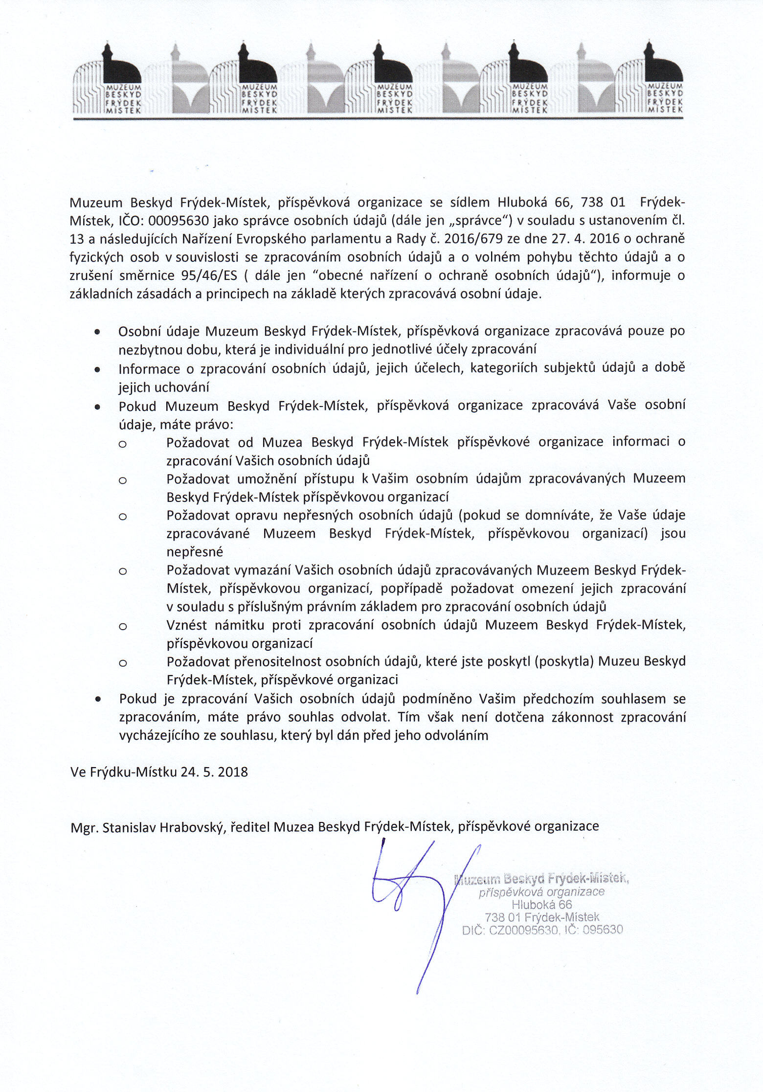 ochrana osobních údajů